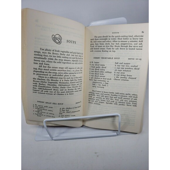 The Brown Derby Cookbook Leonard Louis Levinson 1962 Paperback VTG Collectible - Picture 13 of 16